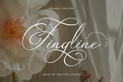 Fingline – Classic Calligraphy Font alphabet calligraphy design display font elegant font fonts handwriting handwritten font lettering script script font signature typography