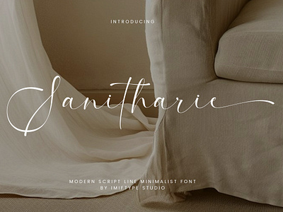 Sanitharie – Minimalist Font alphabet calligraphy design display font elegant font fonts handwriting handwritten font lettering script script font signature typography