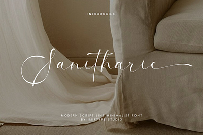 Sanitharie – Minimalist Font alphabet calligraphy design display font elegant font fonts handwriting handwritten font lettering script script font signature typography