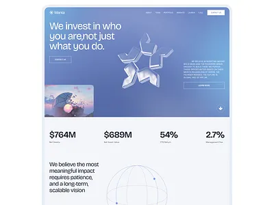 Manta Venture Fund. Design for an investment compan design fund invest ui uiux user interface ux venture fund web webdesign website