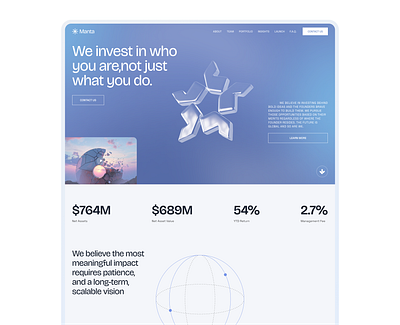 Manta Venture Fund. Design for an investment compan design fund invest ui uiux user interface ux venture fund web webdesign website