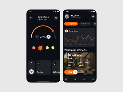 Smart Home Mobile App design figma mobile app smart home ui visual design