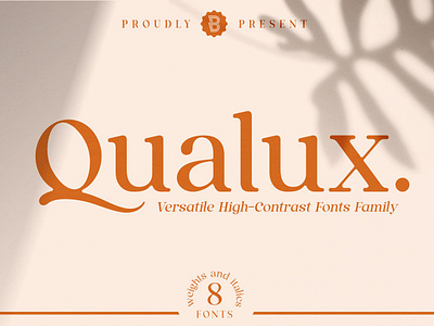 Qualux Fonts Family alternate branding casual classic contrast display elegant font high ligature logotype luxury quality retro rounded serif versatile vintage