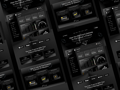 Intuitive Personal Finance Management Website Landingpage blockchain crypto darkmood dashboard design finance glow gradient landingpage payment productdesign tranding ui ui design universe user friendly user interface visual webdesign website design