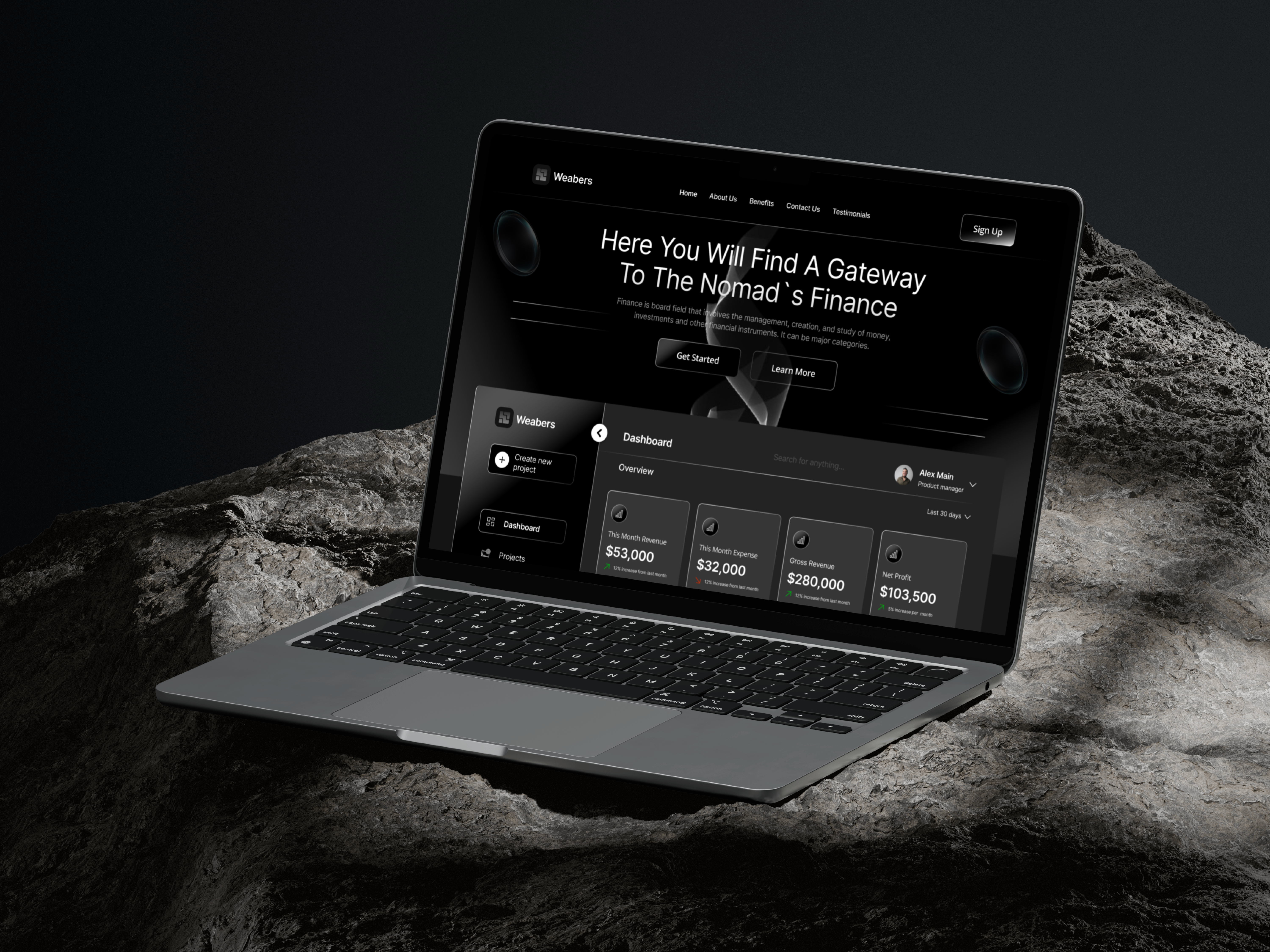Example of Saas UI UX Design