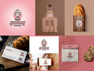 Granny Goodie's Bakery: Whimsical Mascot Logo Design artwork brand identity branddesign brandidentity branding design designinspiration graphic design icon illustration logo logo design logoconcept logoideas logoinspirations logos logotype mascot minimal minimalist