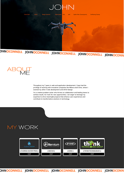 Simple ThreeJS Portfolio Concept threejs web design