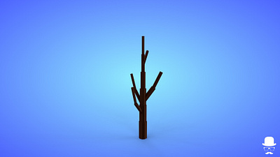 Voxel Dead Tree 5.6 Model - 3D Lowpoly Game Asset 3d 3d model fantasy game asset lowpoly magicavoxel voxedit voxel art