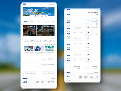 Flight booking website branding ui