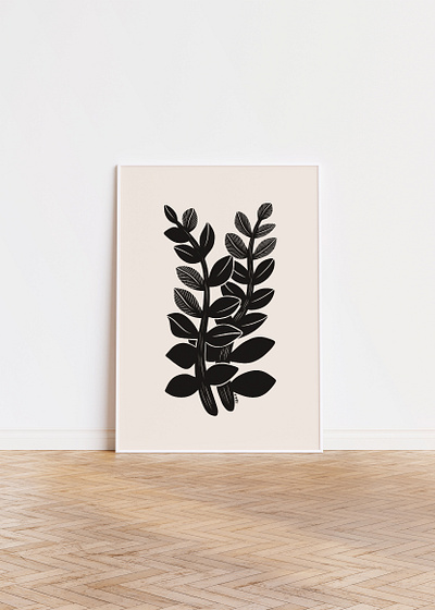 Zamioculcas Zamiifolia ZZ House Plant Art ida rezaee