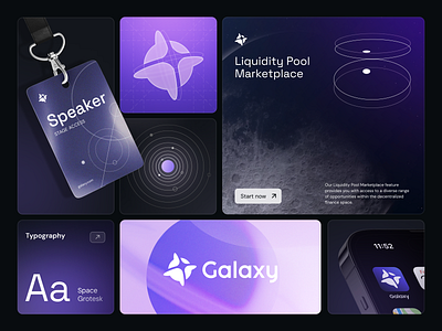 Galaxy - Branding for Crypto blockchain brand guidelines brand identity branding crypto design digital illustration graphic design graphicdesign marketing p2p smm trading visual identity web marketing