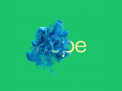 Nope 3d art cinema4d design particles redshift typography