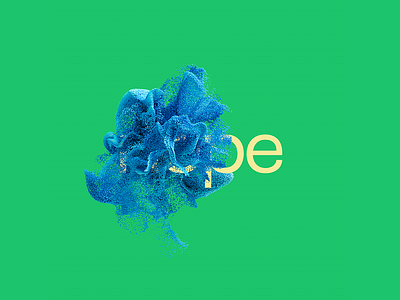 Nope 3d art cinema4d design particles redshift typography