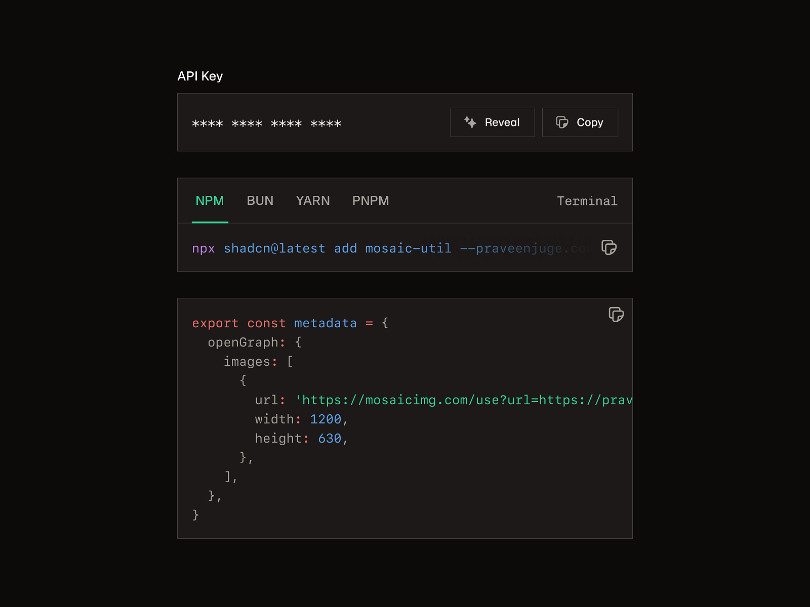 Code Block UI 🌴 by Praveen Juge on Dribbble