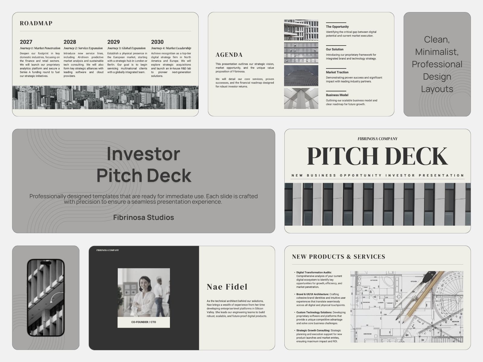 Investor Pitch Deck branding business design envato envato elements illustration keynote marketing minimal pitch deck powerpoint presentation ui