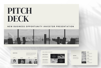 Pitch Deck Presentation branding business design envato envato elements illustration keynote marketing minimal pitch deck powerpoint presentation ui