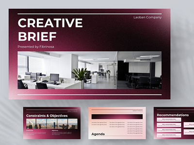 Creative Brief branding brief business creative brief design envato envato elements graphic design keynote marketing pitch deck powerpoint presentation ui