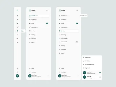 Sidebar navigation app dashboard design figma nav navigation sidebar ui ux web
