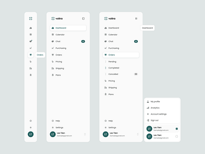 Sidebar navigation app dashboard design figma nav navigation sidebar ui ux web