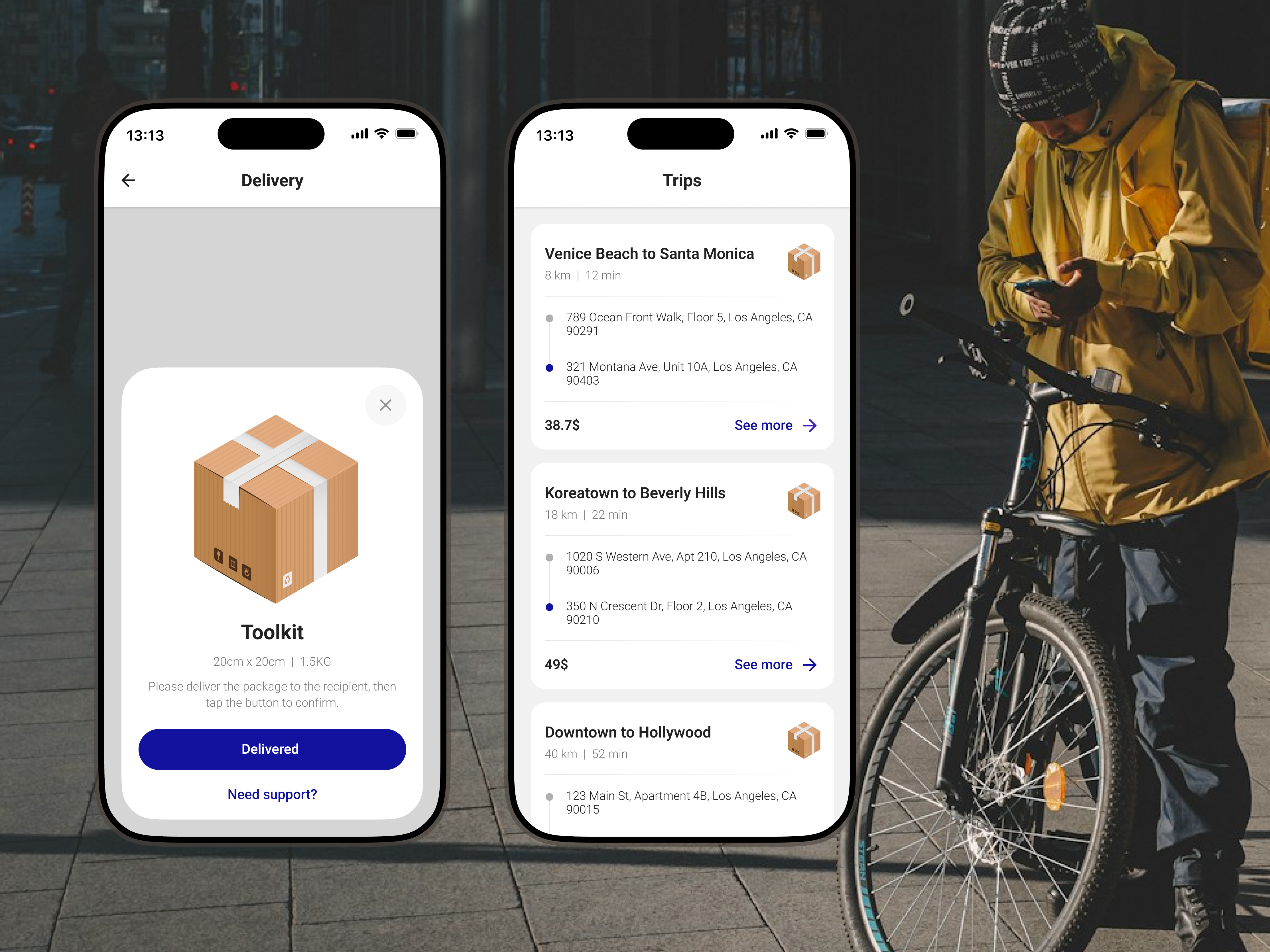 Delivery Hub App: Track & Go By Bardia Adibi On Dribbble