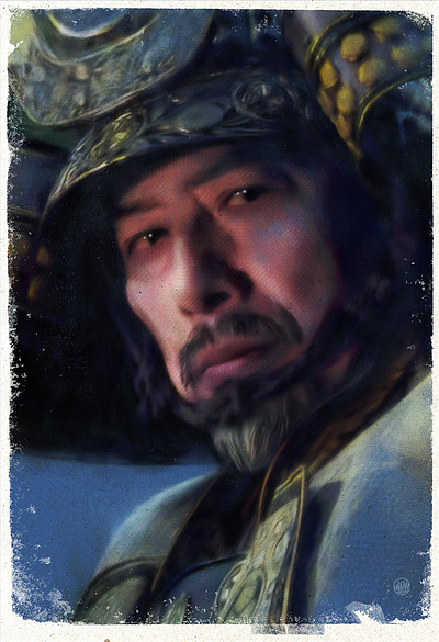 Shōgun hulu illustration illustrator painter photoshop portrait procreate