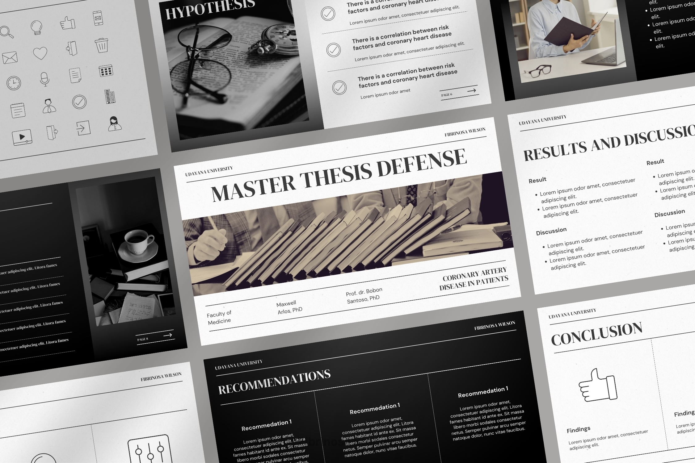 Thesis Defense branding business college design keynote marketing pitch deck powerpoint presentation thesis thesis defense ui