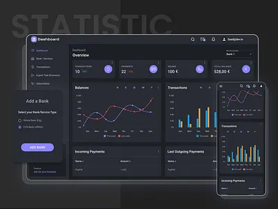DevBank IO dashboard financial report saas saas