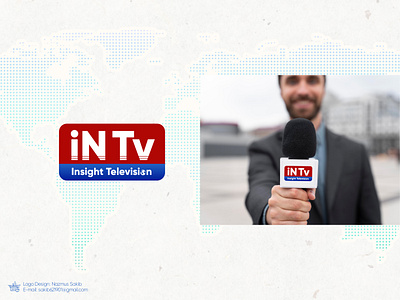 iN Tv (Insight Television) Logo branding breaking news channel logo design graphic design in tv insight television logo logo design news channel news portal simple design television world news