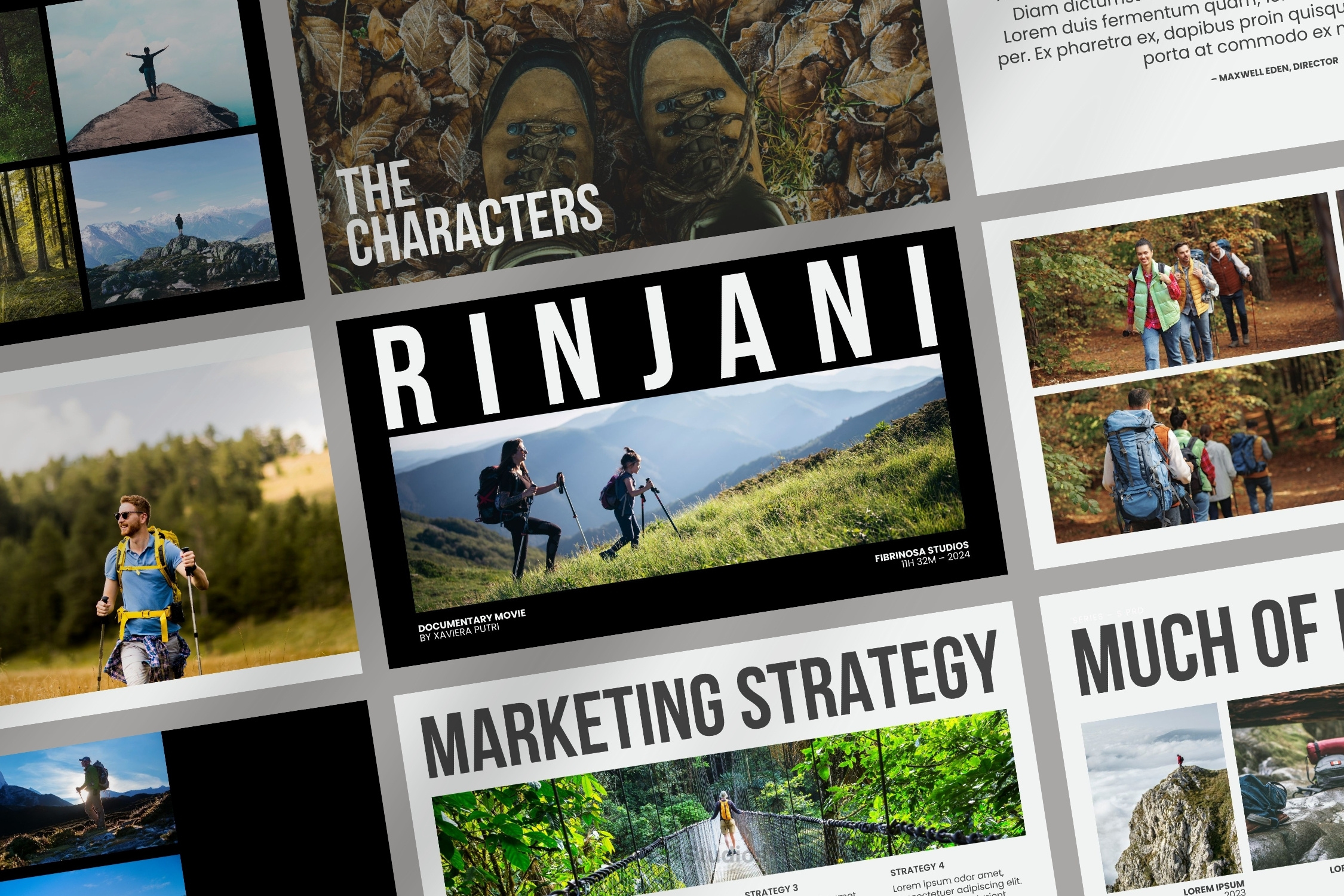 RINJANI - Documentary Film branding business design documentary film film illustration keynote marketing netflix pitch deck powerpoint presentation teaser trailer