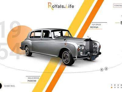 Royals car poster 3d logo ui