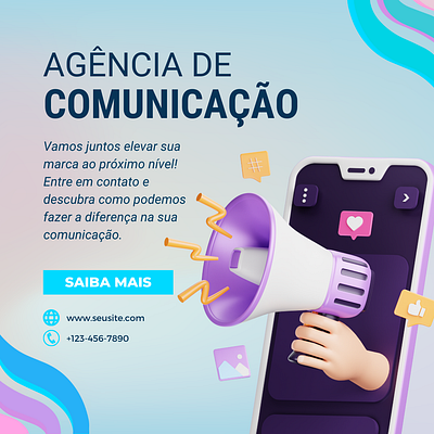 Arte para agência de comunicação graphic design