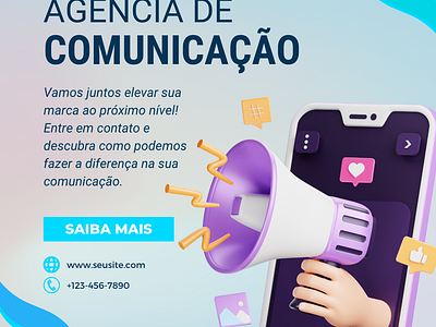 Arte para agência de comunicação graphic design