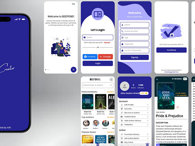 EBook E-Commerce Earning App UI-kit 3d animation appdesign appdevelopment atharibrahimkhalid branding code dart design developers flutter futuredeveloper github graphic design linkedin logo motion graphics template ui