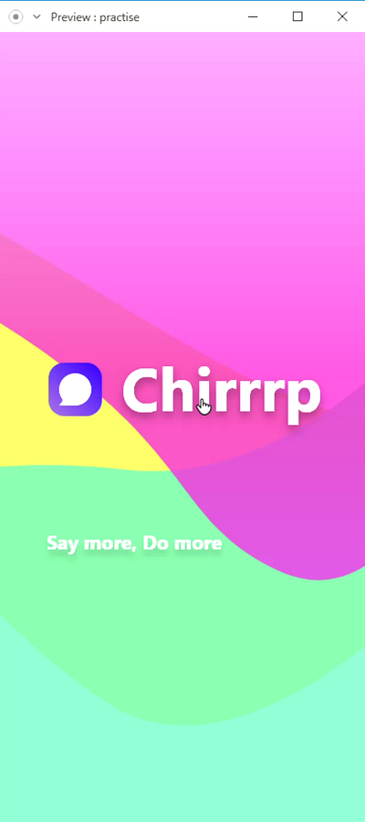 Chirrrp App UI ui