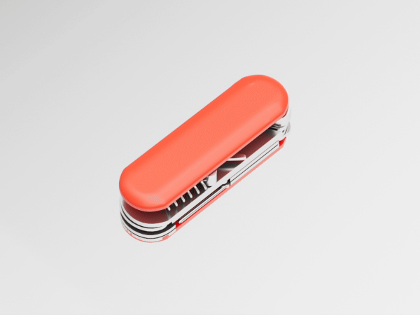 Swiss knife, 3D animation 3d abstract animation arnold branding cinema4d design illustration knife motion graphics product scissors swiss ui