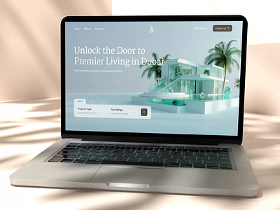 Concept for a real estate company in Dubai animation branding concept design designinspiration digitalexperience dubai genai landing landing page luxurydesign modernui motiondesign real estate realestatedesign ui ux uxui web webdesign