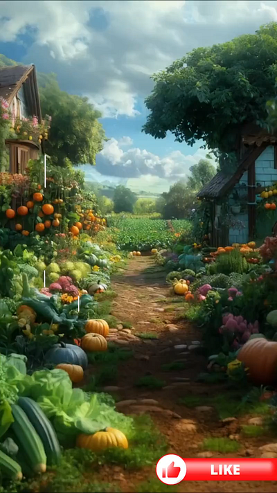 The Pumpkin Walks in the Garden 3d animation graphic design motion graphics