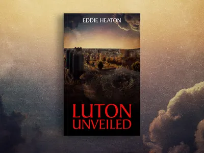 Book cover design for Luton Unveiled book cover design bookdesign editorialdesign graphic design photoshop