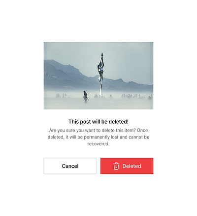 Daily UI #016 - Pop up dailyui delete popup ui webdesign