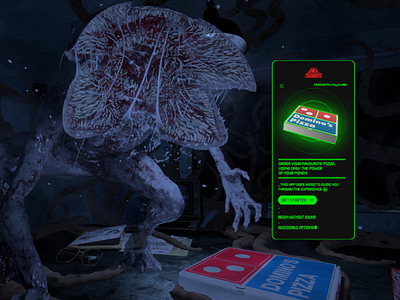 Domino's MindOrdering arvr dominos immersive mobile stranger things