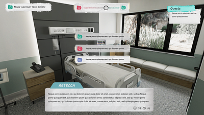 Hospital game ui/ux design game game design ui