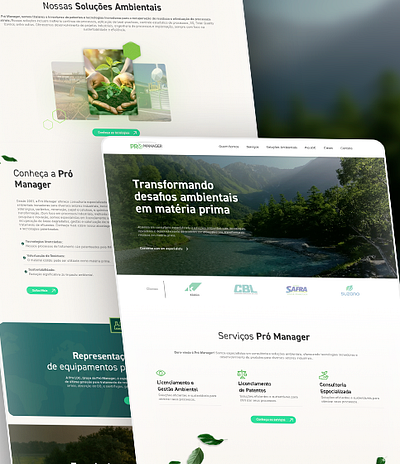 Website - Empresa de Soluções Ecológicas ecology graphic design site ui ui design web website