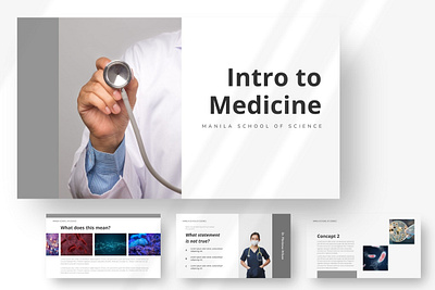 School of Medicine branding business design doctor keynote marketing medical medicine pitch deck powerpoint presentation science