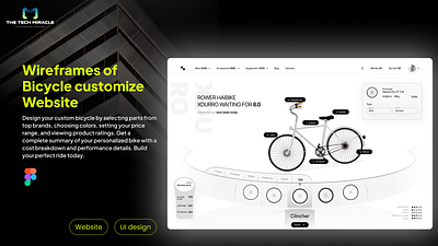 Bi-cycle Customization - Website app app design application bicycle cycle design figma figma app design figma design figma website design graphic design logo ui ux website website design