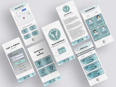 Azure Healthcare 🩺 ﮩ٨ـﮩﮩ٨ـ♡ﮩ٨ـﮩﮩ٨ـ ambulance call app appointment design doctor emergency services health app design healthcare app healthcare ux illustration medical app medical assistance medicine mobile healthcare offers ui uiux design