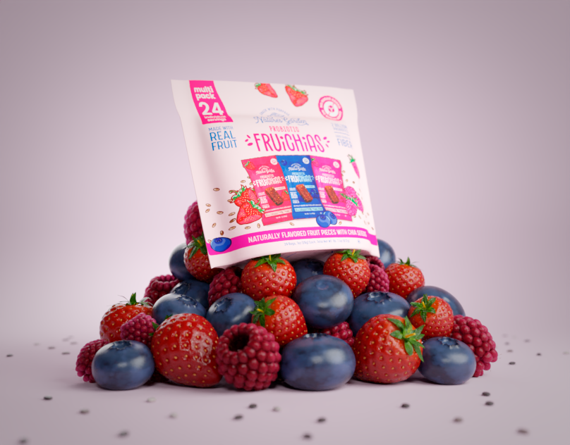 FruiChias | 3D Snack Animation 3d advertising animation blueberry design food fruit marketing product raspberry render strawberry visualization