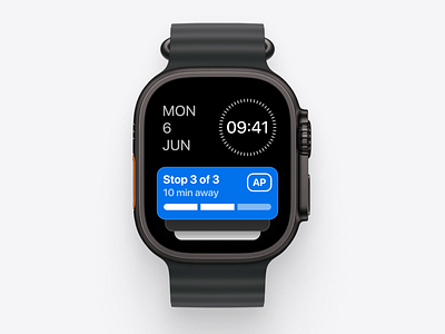 Fleet App – WatchOS Live Activity app delivery design ev fleet live activity mobile progress ui watchos widget