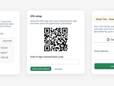 Authentication Cards. auth authentication branding cards components design figma freelance designer freelance product designer freelance uiux designer illustration lightmode lighttheme product design product designer ui ui design uiux uiuxdesigner webapp