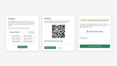 Authentication Cards. auth authentication branding cards components design figma freelance designer freelance product designer freelance uiux designer illustration lightmode lighttheme product design product designer ui ui design uiux uiuxdesigner webapp