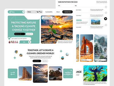 Climate Change Website branding climate change website graphic design logo motion graphics ui website